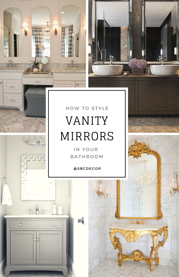 how to style vanity mirrors