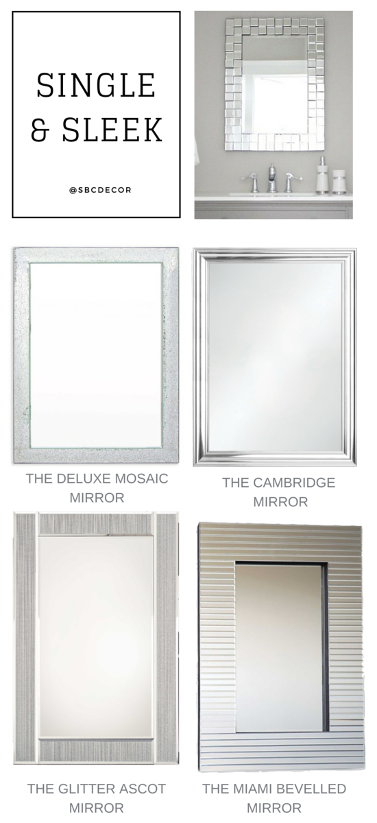 single sleek mirrors